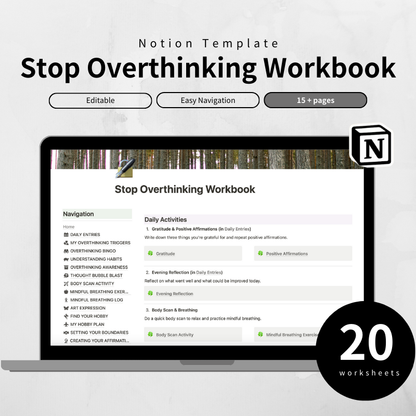 [Notion Template] Stop Overthinking Worksheet