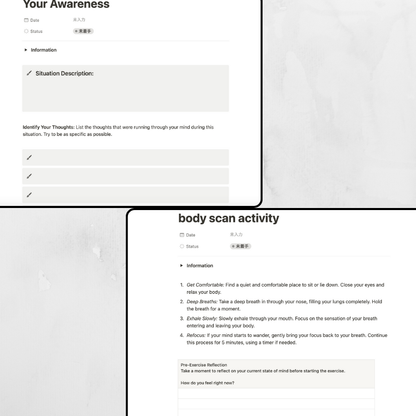 [Notion Template] Stop Overthinking Worksheet